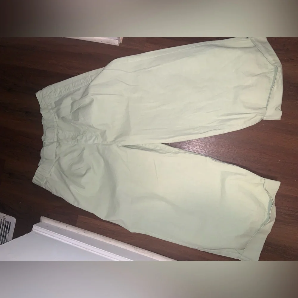 Free People After Love Roll Cuff Wide Leg Pants L $128  Casual fall classic